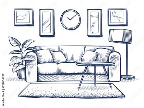 living room drawing